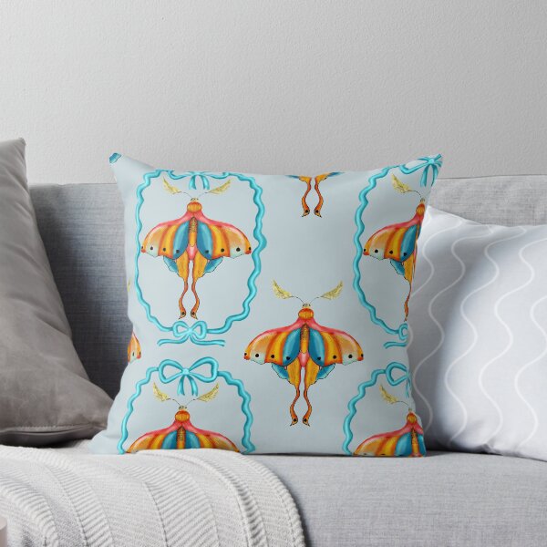 Item preview, Dreamy Cottagecore Floral Pattern | Colorful Boho Moth Art designed and sold by VirtuallyCreativ .