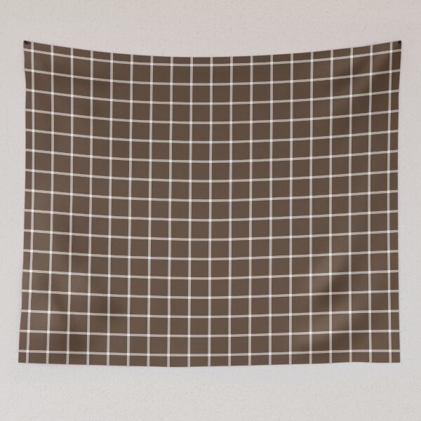 Item preview, Brown And White Mini Gingham Pattern designed and sold by pattern-archive.