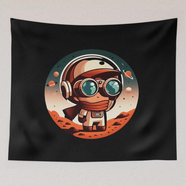 Item preview, Retro Future Space Explorer Cartoon designed and sold by Shape-Forge.