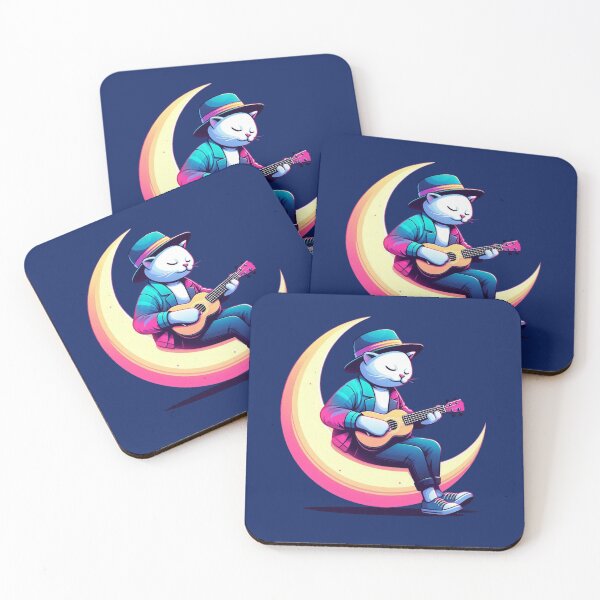 Item preview, Moonlight Melody – Musical Cat Dream Art designed and sold by Dogandesighn.