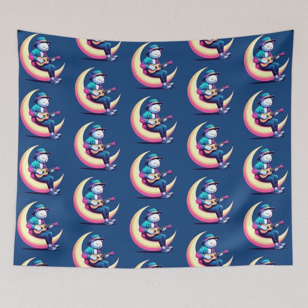 Item preview, Moonlight Melody – Musical Cat Dream Art designed and sold by Dogandesighn.