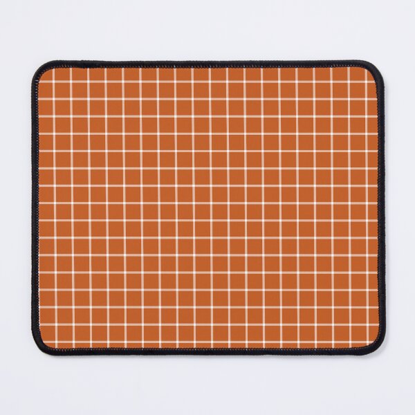 Item preview, Burnt Orange And White Mini Gingham Pattern designed and sold by pattern-archive.