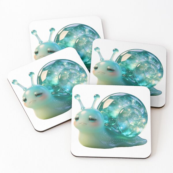 Item preview, Tired Emerald Snail designed and sold by ABYSSLAB.