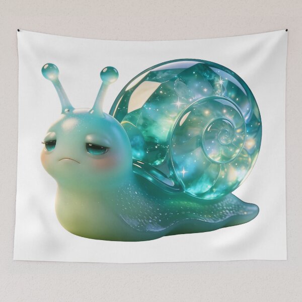 Item preview, Tired Emerald Snail designed and sold by ABYSSLAB.