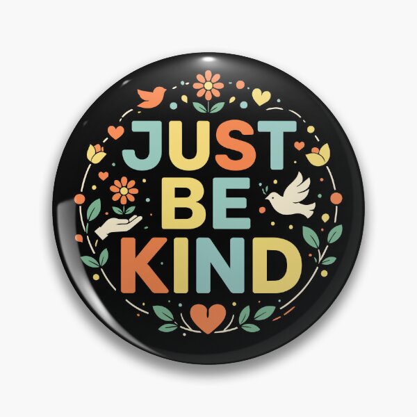 Item preview, Just Be Kind Peace Dove Flower Power Hippie Quote designed and sold by crouchingpixel.