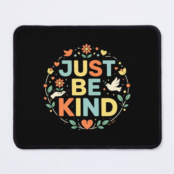 Item preview, Just Be Kind Peace Dove Flower Power Hippie Quote designed and sold by crouchingpixel.