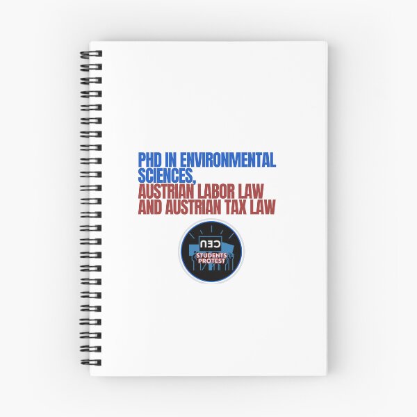 Item preview, PhD in environmental sciences and Austrian taxes designed and sold by CEUStudentsProtest.