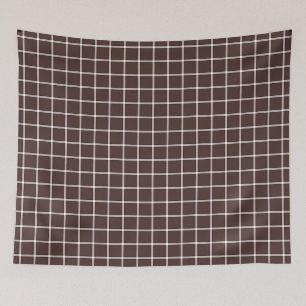 Item preview, Chocolate And White Mini Gingham Pattern designed and sold by pattern-archive.