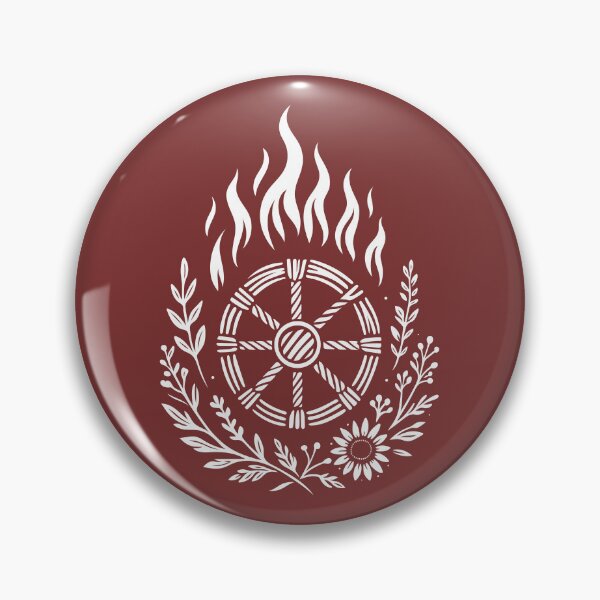 Item preview, Midsummer Ritual Fire Pagan Wheel designed and sold by Christine Krahl.