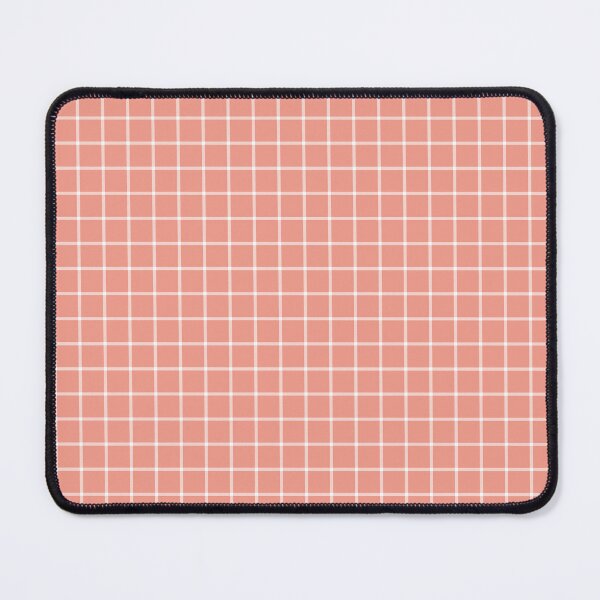 Item preview, Coral And White Mini Gingham Pattern designed and sold by pattern-archive.