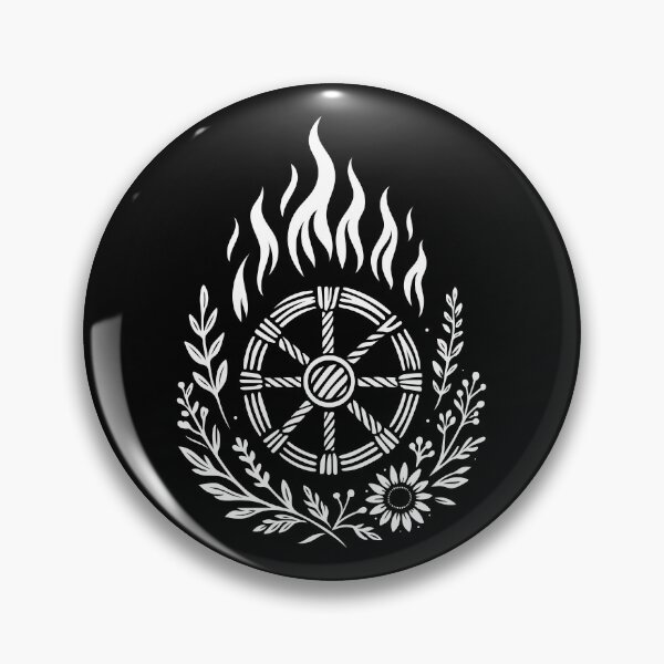 Item preview, Midsummer Ritual Fire Pagan Wheel designed and sold by Christine Krahl.
