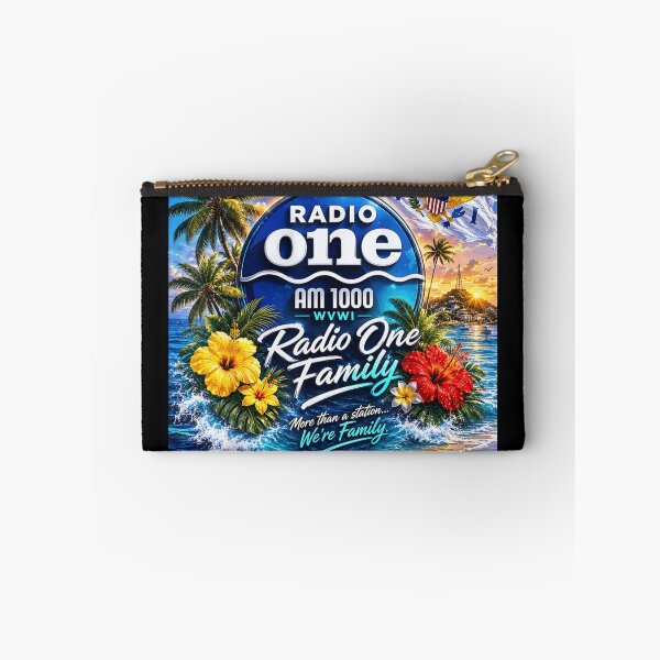 Artikelvorschau, Tropical Beach Radio One AM 1000 WVWI Virgin Islands Hibiscus Summer entworfen und verkauft von YubitaLeLe.