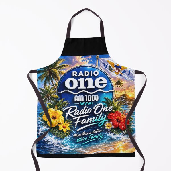 Item preview, Tropical Beach Radio One AM 1000 WVWI Virgin Islands Hibiscus Summer designed and sold by YubitaLeLe.