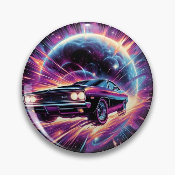 Item preview, Cosmic Muscle Car – Retro Sci-Fi Drive designed and sold by Dogandesighn.