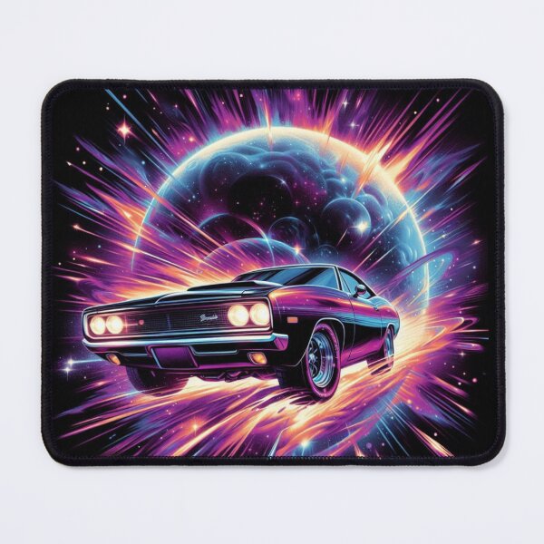 Item preview, Cosmic Muscle Car – Retro Sci-Fi Drive designed and sold by Dogandesighn.