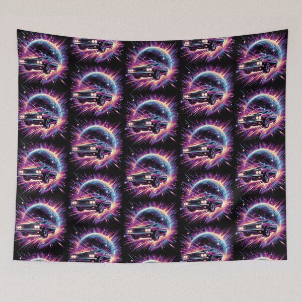 Item preview, Cosmic Muscle Car – Retro Sci-Fi Drive designed and sold by Dogandesighn.
