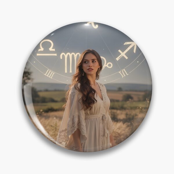 Item preview, Virgo Zodiac Goddess Wheat Field Celestial Art designed and sold by Zodiac Celestial Art.