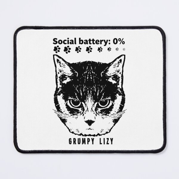 Item preview, Grumpy Lizy - Social Battery 0% designed and sold by Graphroad.