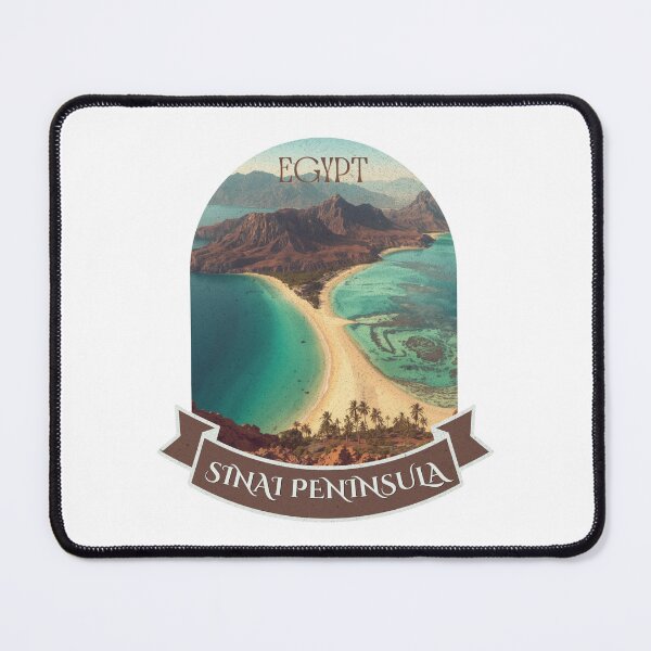 Item preview, Vintage Egypt Red Sea Mountain Panoramic Coast Poster designed and sold by KaBaRen.