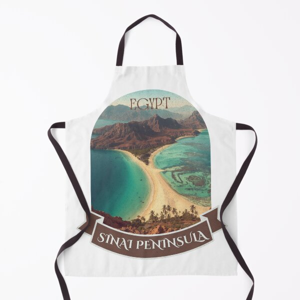 Item preview, Vintage Egypt Red Sea Mountain Panoramic Coast Poster designed and sold by KaBaRen.