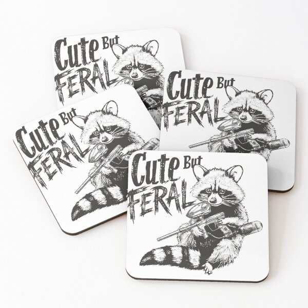 Item preview, Cute but feral raccoon with a paintball marker designed and sold by PaintballCrew.