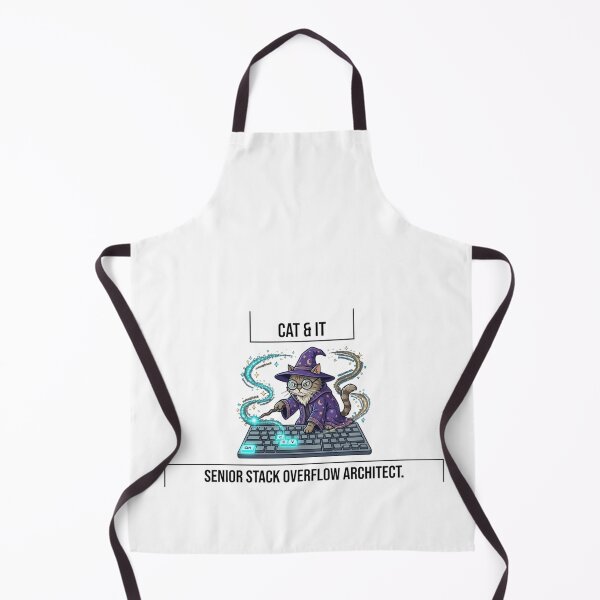 Item preview, Funny Senior Developer Gift Senior Stack Overflow Architect  Cat Wizard Programmer Humor Shirt Coder Gift designed and sold by Dev Mode.