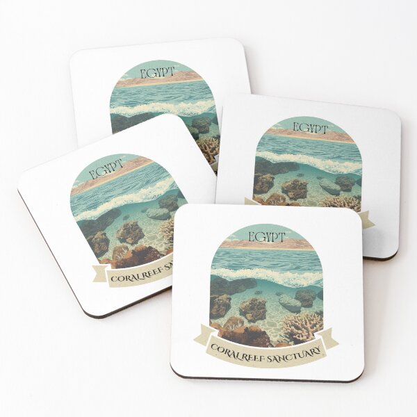 Item preview, Vintage Egypt Red Sea Coral Reef Sanctuary Poster designed and sold by KaBaRen.