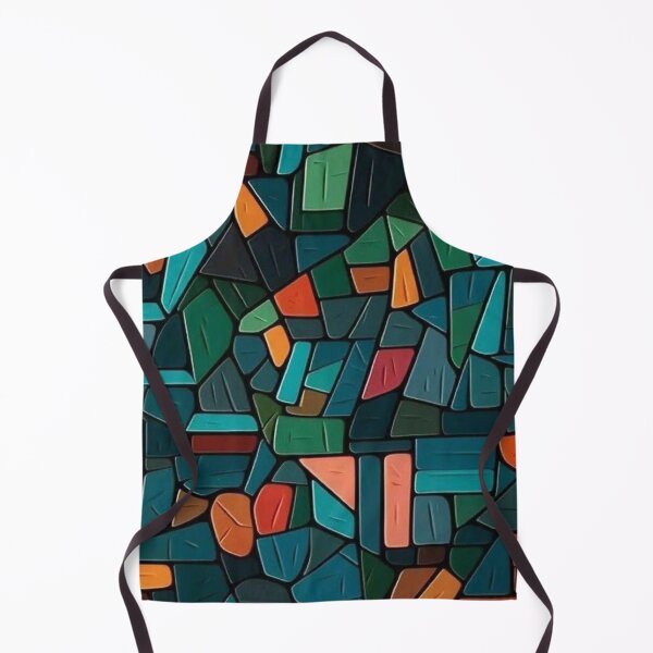 Item preview, Colorful Mosaic Geometric Stained Glass Stone Pattern designed and sold by LYAN-STORE.
