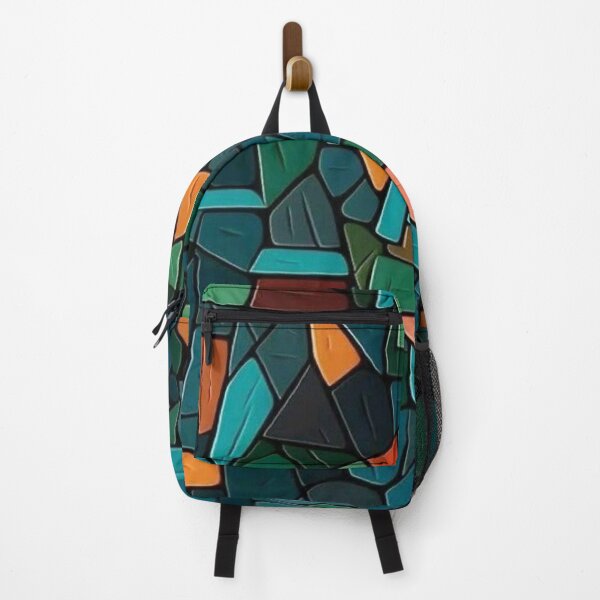 Item preview, Colorful Mosaic Geometric Stained Glass Stone Pattern designed and sold by LYAN-STORE.