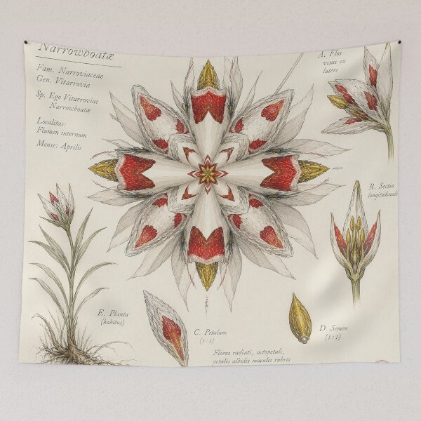 Item preview, Botanical drawing Ego Vivera Flower designed and sold by designbywhacky.