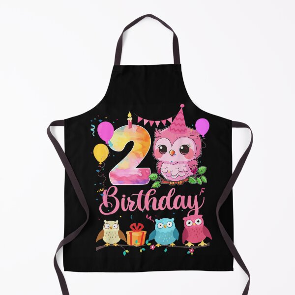 Item preview, Cute Pink Owl Turning Two Years Old Happy Second Birthday Party designed and sold by DienesAngele.
