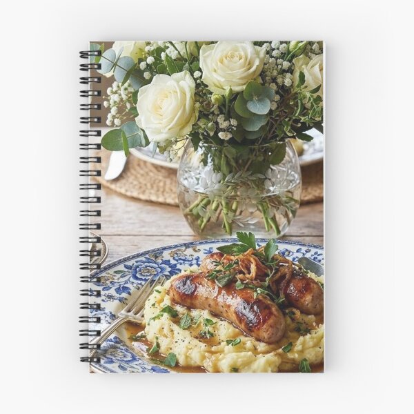 Item preview, Appetizing Food Dish: Bangers and Mash with Seasonings designed and sold by Uniqueartai.