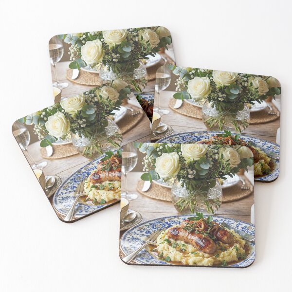 Item preview, Appetizing Food Dish: Bangers and Mash with Seasonings designed and sold by Uniqueartai.