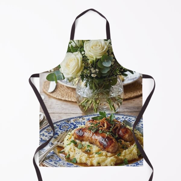 Item preview, Appetizing Food Dish: Bangers and Mash with Seasonings designed and sold by Uniqueartai.