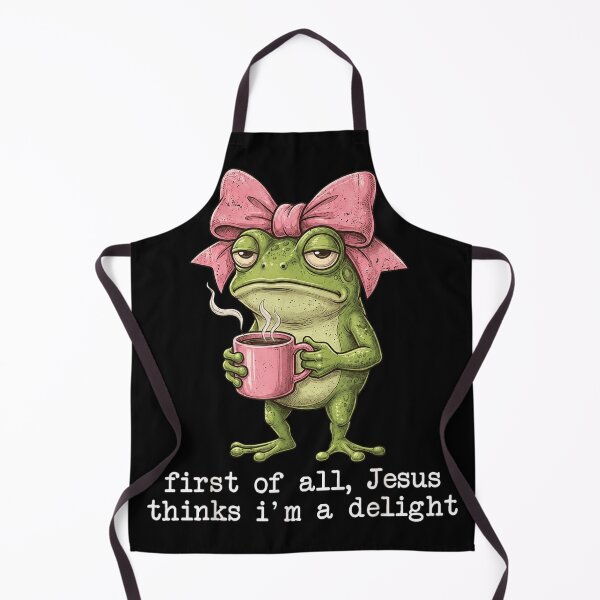 Item preview, First Of All Jesus Thinks Im A Delight Funny Coffee Frog designed and sold by DienesAngele.