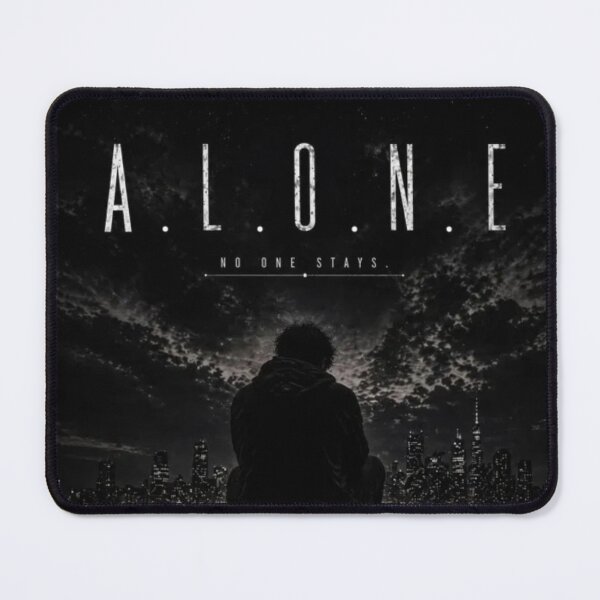 Item preview, ALONE No One Stays - Lost In Silence | Finding Strength In Solitude. designed and sold by NovaInfinityStudio.