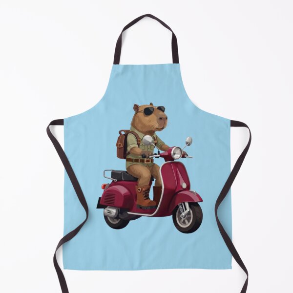 Item preview, Scooter Journey – Cool Capybara Adventure Art designed and sold by Dogandesighn.