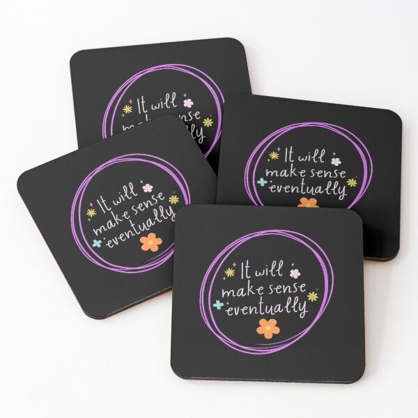 Item preview, It Will Make Sense Eventually Motivational Quote Colorful Aesthetic Retro Floral designed and sold by DienesAngele.