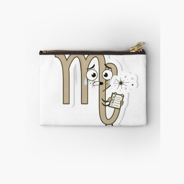 Item preview, Funny Virgo Symbol Crying Checklist Cartoon Sticker designed and sold by Zodiac Celestial Art.