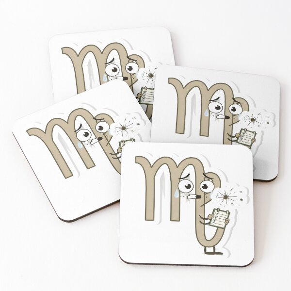 Item preview, Funny Virgo Symbol Crying Checklist Cartoon Sticker designed and sold by Zodiac Celestial Art.