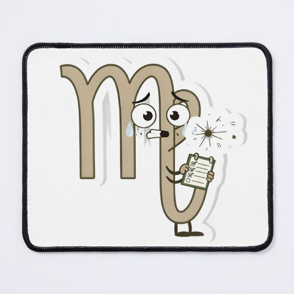 Item preview, Funny Virgo Symbol Crying Checklist Cartoon Sticker designed and sold by Zodiac Celestial Art.