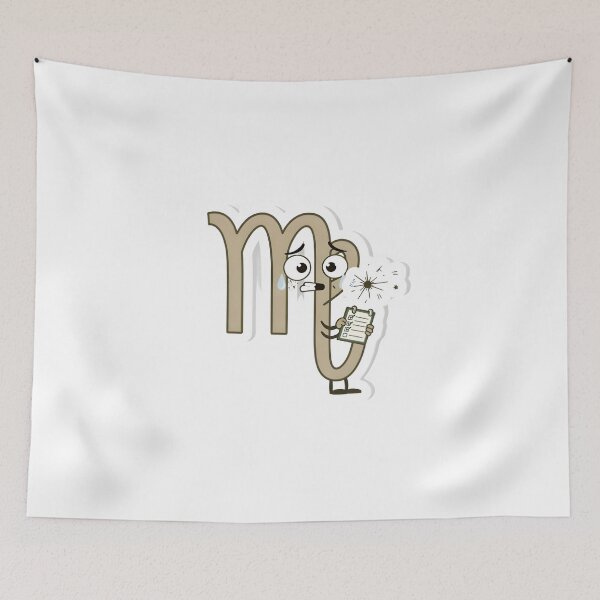 Item preview, Funny Virgo Symbol Crying Checklist Cartoon Sticker designed and sold by Zodiac Celestial Art.