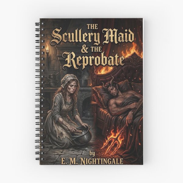 Item preview, Dark Book Title Cover Concepts: The Scullery Maid & the Reprobate designed and sold by Uniqueartai.