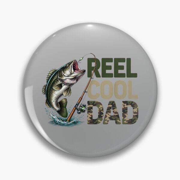 Item preview, Reel Cool Dad Fishing Daddy Camouflage Fisherman Bass Fish designed and sold by GreggRoss.