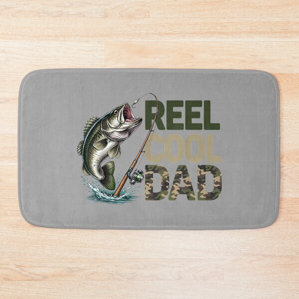 Item preview, Reel Cool Dad Fishing Daddy Camouflage Fisherman Bass Fish designed and sold by GreggRoss.