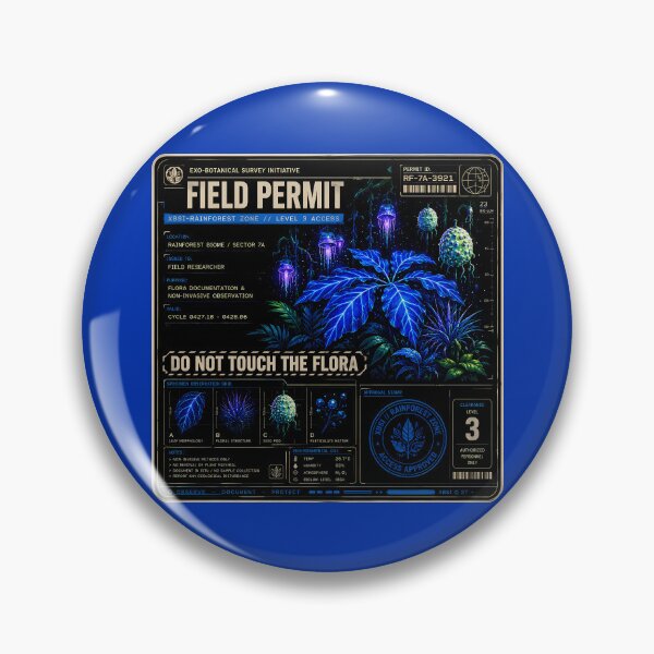 Item preview, Moon Forest Field Permit designed and sold by agearb.
