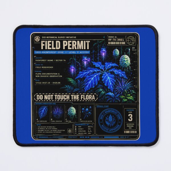 Item preview, Moon Forest Field Permit designed and sold by agearb.