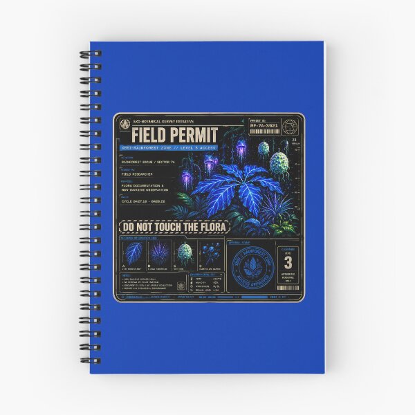 Item preview, Moon Forest Field Permit designed and sold by agearb.