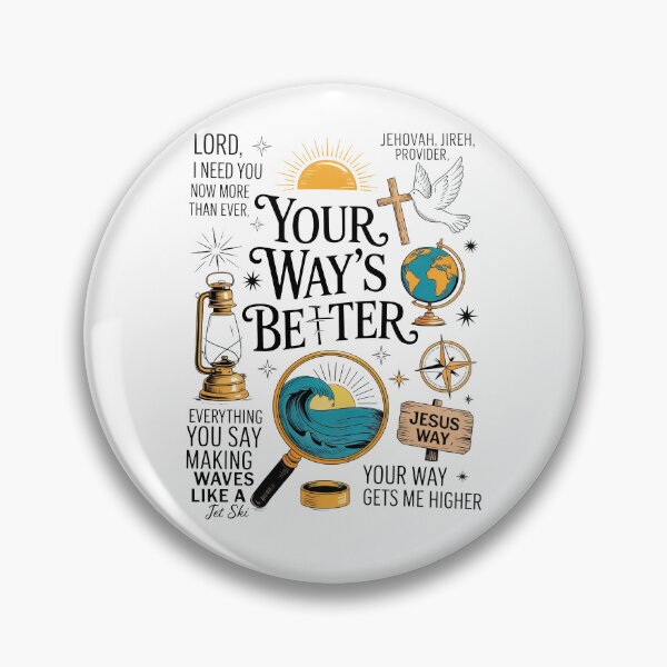 Item preview, Your Way's Better Retro Christian designed and sold by charoen-design.