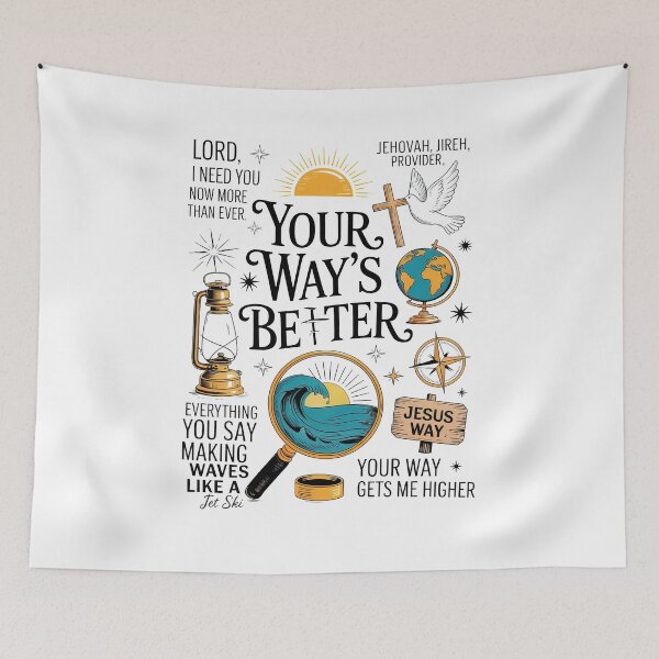 Item preview, Your Way's Better Retro Christian designed and sold by charoen-design.